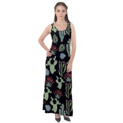 Cute Africa Seamless Pattern Sleeveless Velour Maxi Dress by Vaneshart