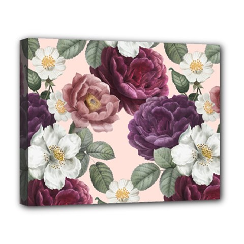 Romantic Floral Background Deluxe Canvas 20  X 16  (stretched) by Vaneshart