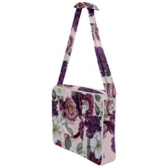 Romantic Floral Background Cross Body Office Bag by Vaneshart