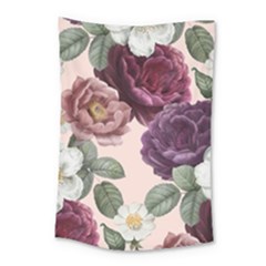 Romantic Floral Background Small Tapestry by Vaneshart