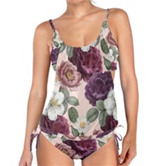 Romantic Floral Background Tankini Set by Vaneshart