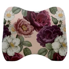 Romantic Floral Background Velour Head Support Cushion by Vaneshart