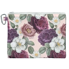 Romantic Floral Background Canvas Cosmetic Bag (xxl) by Vaneshart