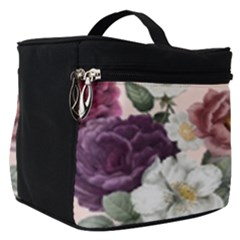 Romantic Floral Background Make Up Travel Bag (small) by Vaneshart