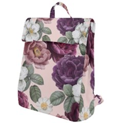 Romantic Floral Background Flap Top Backpack by Vaneshart