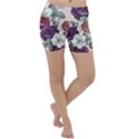 Romantic Floral Background Lightweight Velour Yoga Shorts View1