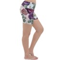 Romantic Floral Background Lightweight Velour Yoga Shorts View3