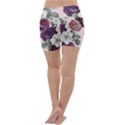 Romantic Floral Background Lightweight Velour Yoga Shorts View4