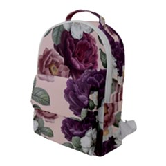 Romantic Floral Background Flap Pocket Backpack (large) by Vaneshart