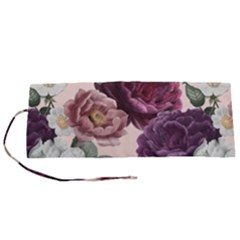 Romantic Floral Background Roll Up Canvas Pencil Holder (s) by Vaneshart