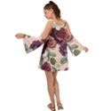 Romantic Floral Background Kimono Sleeves Boho Dress View2