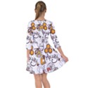 Honey Seamless Pattern Smock Dress View2