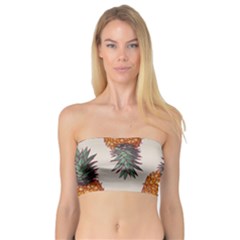 Seamless Pattern With Vector Illustrations Pineapples Bandeau Top by Vaneshart