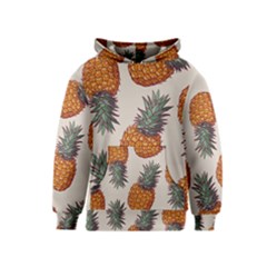 Seamless Pattern With Vector Illustrations Pineapples Kids  Pullover Hoodie by Vaneshart