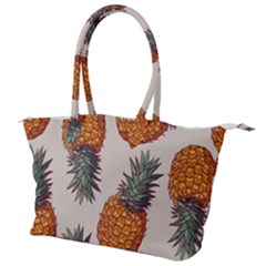 Seamless Pattern With Vector Illustrations Pineapples Canvas Shoulder Bag by Vaneshart