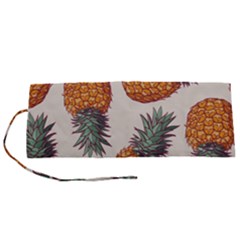 Seamless Pattern With Vector Illustrations Pineapples Roll Up Canvas Pencil Holder (s)