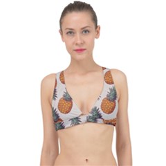 Seamless Pattern With Vector Illustrations Pineapples Classic Banded Bikini Top by Vaneshart