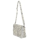 Topographic Lines Background Salmon Colour Shades Shoulder Bag with Back Zipper View2