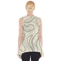 Topographic Lines Background Salmon Colour Shades Side Drop Tank Tunic View2