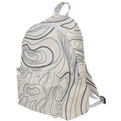 Topographic Lines Background Salmon Colour Shades The Plain Backpack by Vaneshart