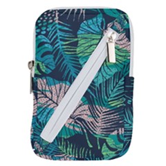 Seamless Abstract Pattern With Tropical Plants Belt Pouch Bag (large) by Vaneshart