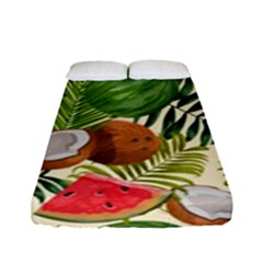 Tropical Pattern Background Fitted Sheet (full/ Double Size) by Vaneshart