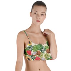 Tropical Pattern Background Layered Top Bikini Top 