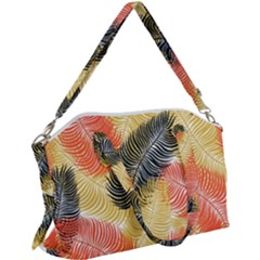 Tropical Seamless Pattern With Exotic Palm Leaves Canvas Crossbody Bag by Vaneshart