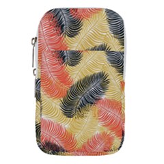 Tropical Seamless Pattern With Exotic Palm Leaves Waist Pouch (small)