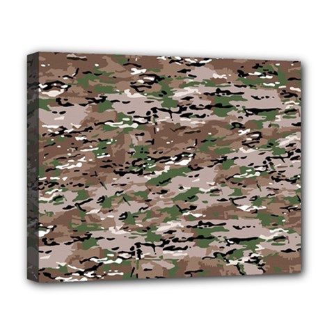 Fabric Camo Protective Deluxe Canvas 20  X 16  (stretched)