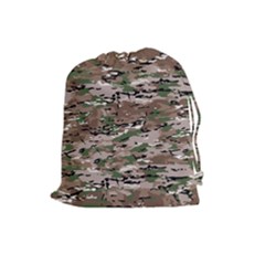 Fabric Camo Protective Drawstring Pouch (large)