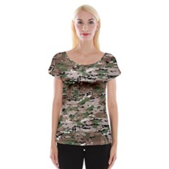 Fabric Camo Protective Cap Sleeve Top by HermanTelo