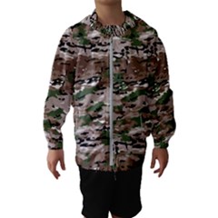 Fabric Camo Protective Kids  Hooded Windbreaker