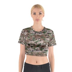 Fabric Camo Protective Cotton Crop Top