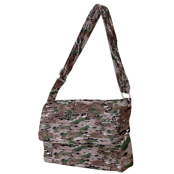 Fabric Camo Protective Full Print Messenger Bag