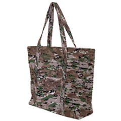 Fabric Camo Protective Zip Up Canvas Bag