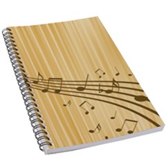 Background Music Nuts Sheet 5 5  X 8 5  Notebook