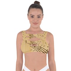 Background Music Nuts Sheet Bandaged Up Bikini Top