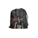 Awesome Fantasy Women With Helmet Drawstring Pouch (Medium) View1