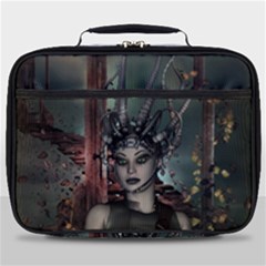 Awesome Fantasy Women With Helmet Full Print Lunch Bag by FantasyWorld7