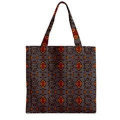 Nr 9 Zipper Grocery Tote Bag by ArtworkByPatrick