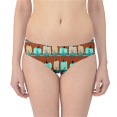 Bluegreen Pumpkins Hipster Bikini Bottoms by bloomingvinedesign