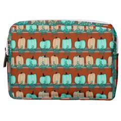 Bluegreen Pumpkins Make Up Pouch (medium) by bloomingvinedesign