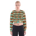 Bluegreen Pumpkins Cropped Sweatshirt View1