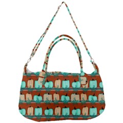 Bluegreen Pumpkins Removal Strap Handbag by bloomingvinedesign