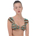 Bluegreen Pumpkins Cap Sleeve Ring Bikini Top View1