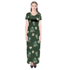 Grass Love Short Sleeve Maxi Dress