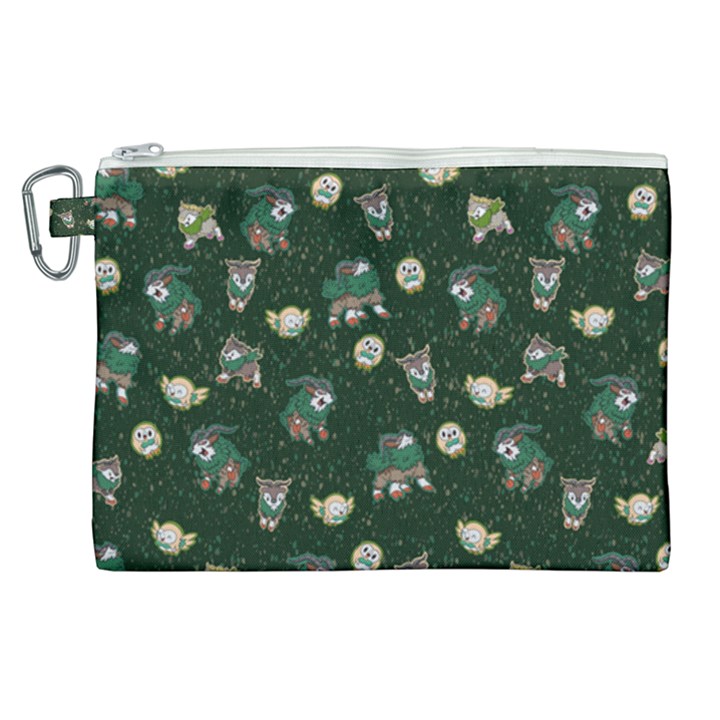 Grass Love Canvas Cosmetic Bag (XL)