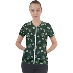 Grass Love Short Sleeve Zip Up Jacket by Mezalola