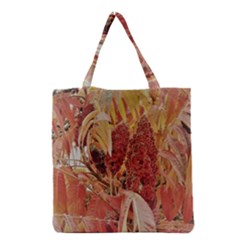 Autumn Colors Leaf Leaves Brown Red Grocery Tote Bag